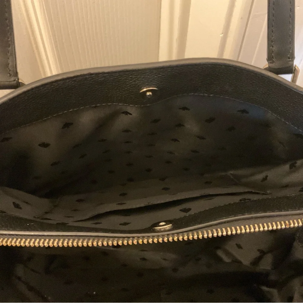 Kate Spade Black Pebble Leather Bag and Matching Wallet